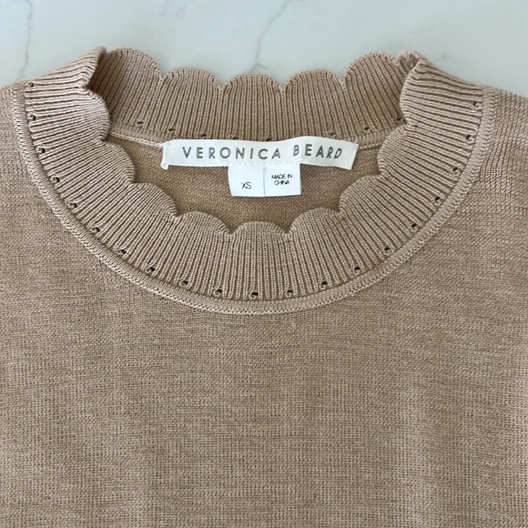 Veronica Beard Merino Wool Balloon Sleeve Sweater - Picture 2 of 9